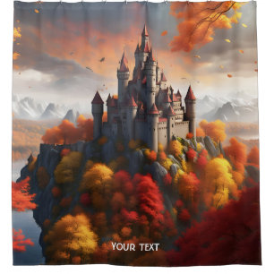 Fantasy Cute Vivid Autumn Castle Lake