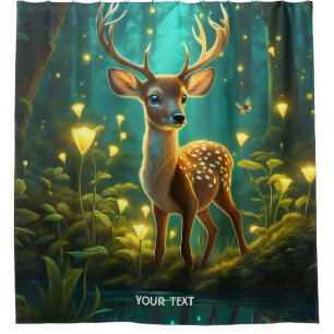 Fantasy Cute Vivid Baby Deer Forest