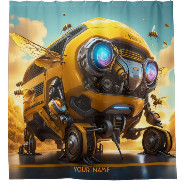 Fantasy Cute Vivid Bee School Bus (Front)