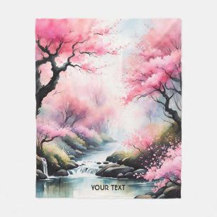 Fantasy Cute Vivid Chinese Style Landscape Fleece Blanket