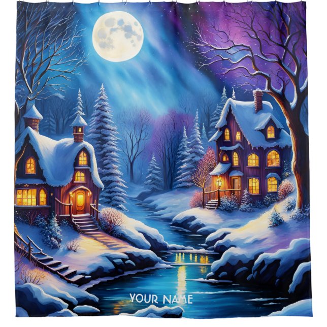 Fantasy Cute Vivid Christmas Winter Night (Front)