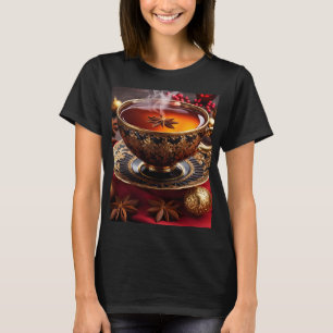 Fantasy Cute Vivid Cup Tea Christmas T-Shirt