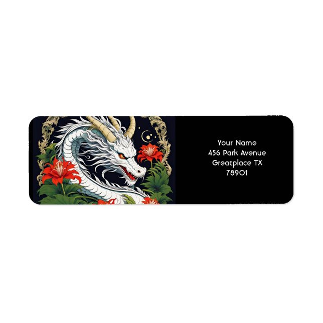 Fantasy Cute Vivid Dragon Flowers Leaves (Front)