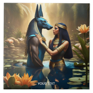 Fantasy Cute Vivid Egypt God Woman Tile