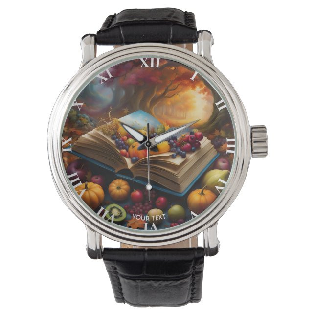Fantasy Cute Vivid Fall Harvest Festival Watch (Front)