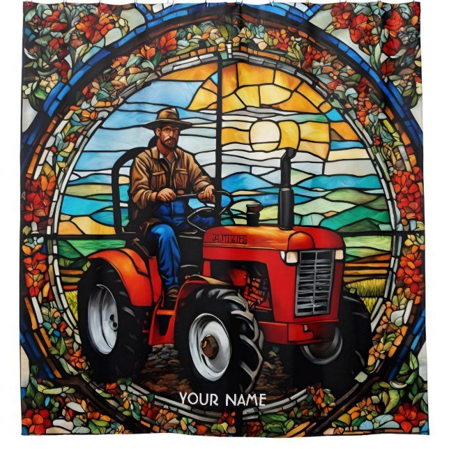 Fantasy Cute Vivid Farmer In Tractor (Front)