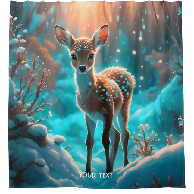 Fantasy Cute Vivid Fawn Baby Winter (Front)