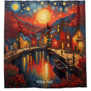 Fantasy Cute Vivid Fish Village River