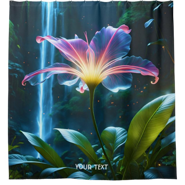 Fantasy Cute Vivid Flower Waterfall Forest (Front)