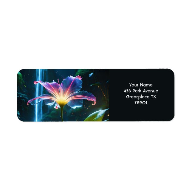 Fantasy Cute Vivid Flower Waterfall Forest (Front)