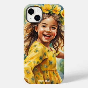 Fantasy Cute Vivid Girl Flowers Rain Case-Mate iPhone 14 Plus Case