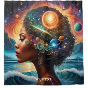 Fantasy Cute Vivid Girl Space Beach