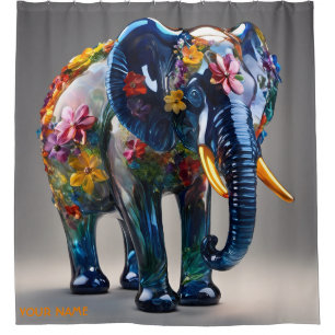 Fantasy Cute Vivid Glass Blown Elephant