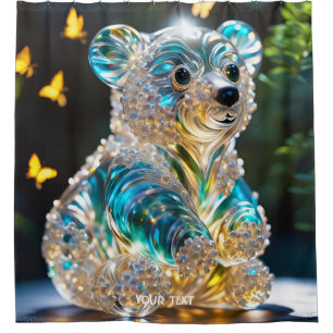 Fantasy Cute Vivid Glass Blue Bear