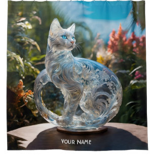 Fantasy Cute Vivid Glass Cat Flowers