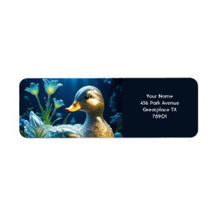 Fantasy Cute Vivid Glass Duck Flowers
