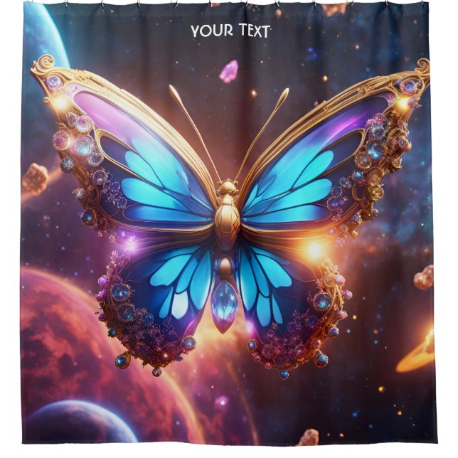 Fantasy Cute Vivid Glass Vibrant Butterfly (Front)