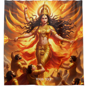 Fantasy Cute Vivid Goddess Durga Battle