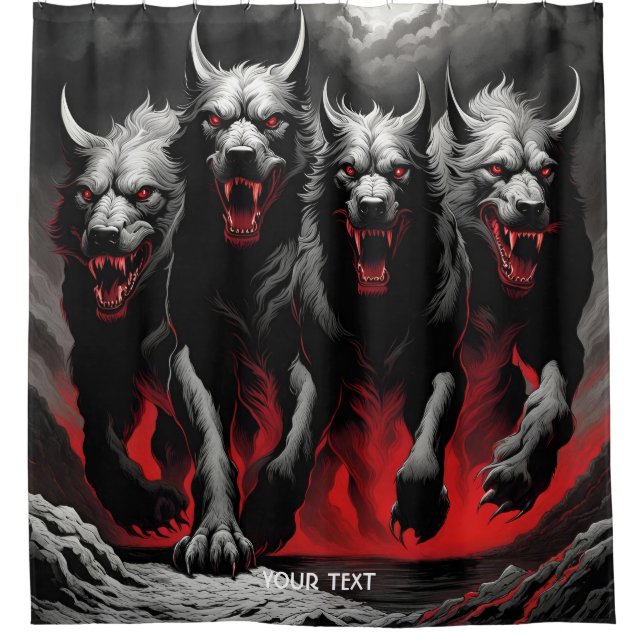Fantasy Cute Vivid Gothic Running Hounds (Front)