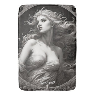 Fantasy Cute Vivid Greek Goddess Beauty Bath Mat