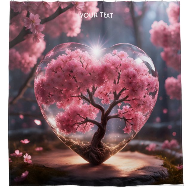 Fantasy Cute Vivid Heart Sakura Glass (Front)