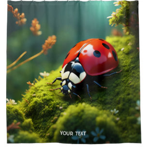 Fantasy Cute Vivid Ladybug Moss Summer