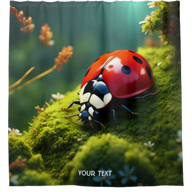 Fantasy Cute Vivid Ladybug Moss Summer (Front)