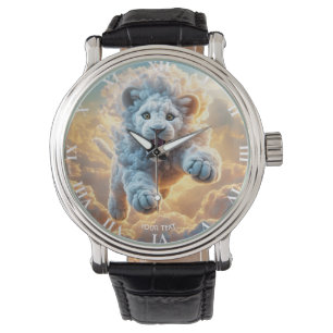 Fantasy Cute Vivid Leaping Cloud Lion Watch