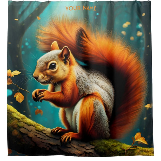 Fantasy Cute Vivid Majestic Red Squirrel (Front)