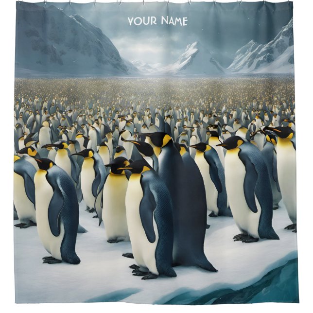 Fantasy Cute Vivid Many Emperor Penguins (Front)