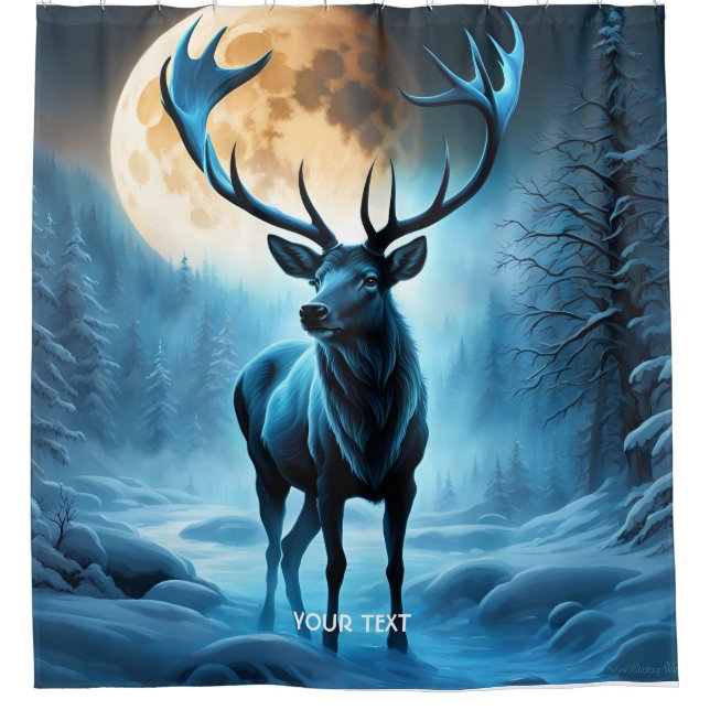 Fantasy Cute Vivid Moon Night Deer (Front)