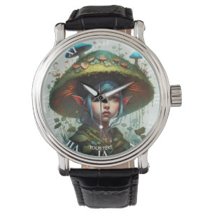 Fantasy Cute Vivid Mushroom Forest Girl Watch