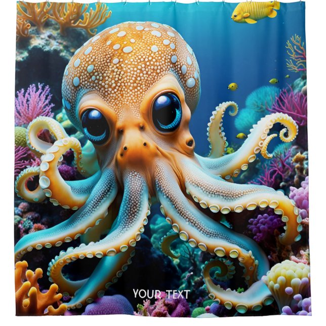 Fantasy Cute Vivid Octopus Sea Creatures (Front)