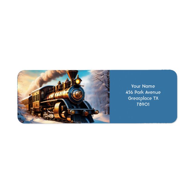 Fantasy Cute Vivid Old Train Winter (Front)