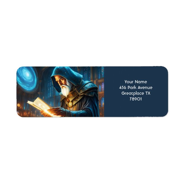 Fantasy Cute Vivid Old Wizard Spell (Front)