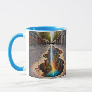 Fantasy Cute Vivid Optical Illusion City Mug