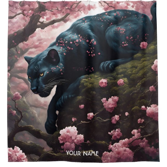 Fantasy Cute Vivid Romantic Panther Portrait (Front)