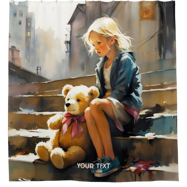Fantasy Cute Vivid Sad Girl Bear (Front)