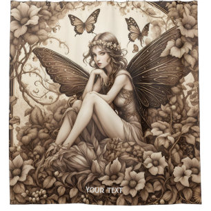 Fantasy Cute Vivid Sepia Girl Flowers