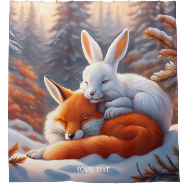 Fantasy Cute Vivid Sleeping Fox Hare (Front)