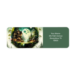 Fantasy Cute Vivid Tree House Moon