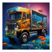Fantasy Cute Vivid Truck Aquarium Fish