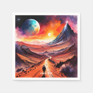 Fantasy Cute Vivid View On Earth Napkin