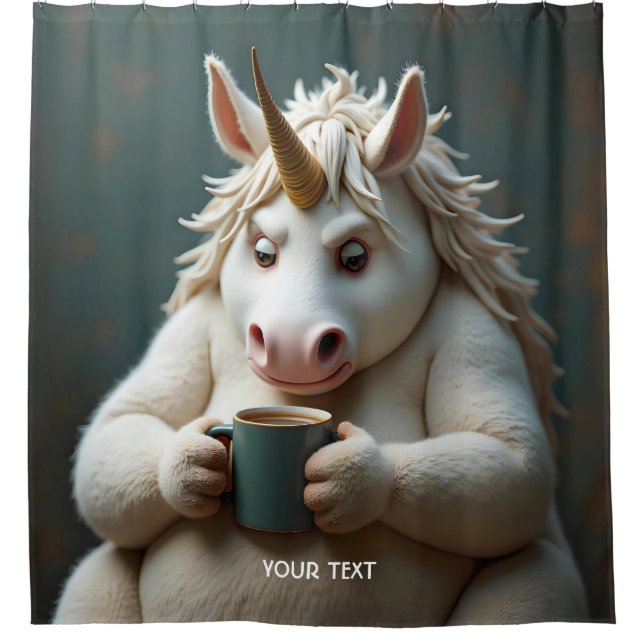 Fantasy Cute Wacky Unicorn Coffee (Front)
