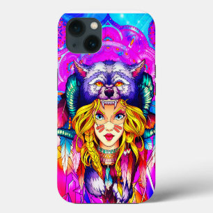 Fantasy Cute Warrior Girl iPhone 13 Case