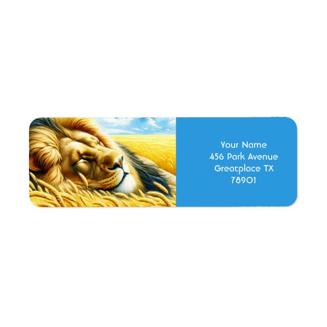 Fantasy Cute Wheat Sleeping Lion (Front)