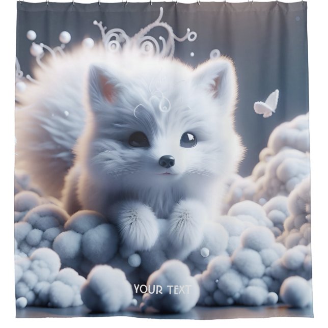 Fantasy Cute White Baby Fox (Front)