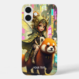 Fantasy Cute Wild Panda Ride iPhone 16 Plus Case
