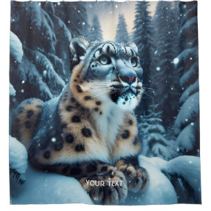 Fantasy Cute Winter Snow Leopard