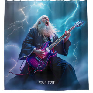 Fantasy Cute Wizard Playing Guitar